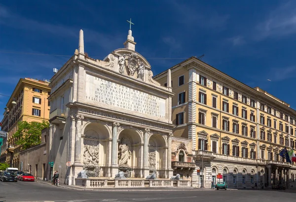 Dell'acqua felice Fontana v Římě, Itálie — Stock fotografie