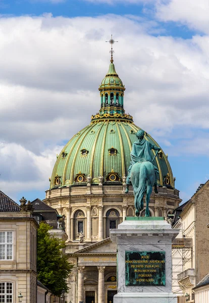 Visa av marmorkirken i Köpenhamn, Danmark — Stockfoto