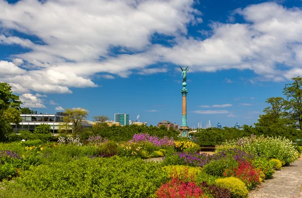 Vista de la estatua del Ángel de la Paz en Copenhague — Foto de Stock
