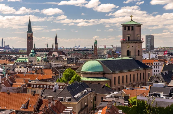 View of Copenhagen from The Round Tower — Stock Photo, Image