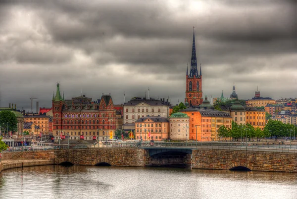 Weergave van stockholm richting center, Zweden — Stockfoto
