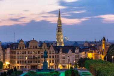 View of Brussels city center - Belgium clipart