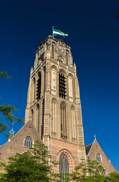 Grote of Sint-Laurenskerk, церковь в Роттердаме, Нидерланды — стоковое фото