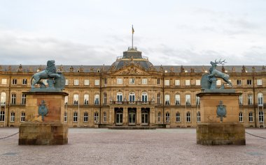 Neues Schloss (New Castle) in Stuttgart, Germany clipart
