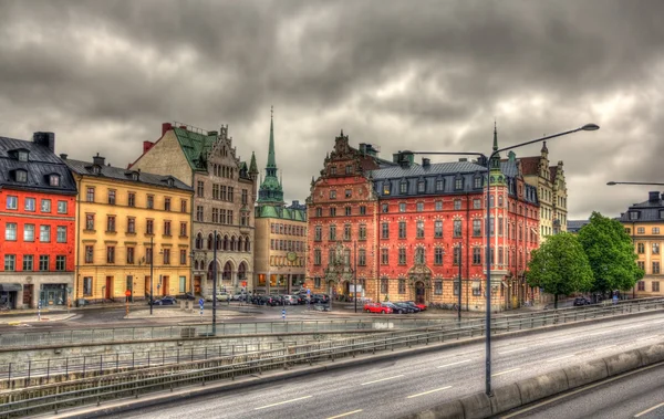 Centrum van de stad van Stockholm - Zweden — Stockfoto