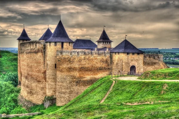 Khotyn Fortress, Ukraine. HDR image — Stock Photo, Image