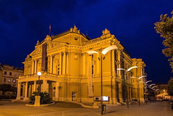 Teatro nazionale croato Ivan Zajc a Fiume — Foto Stock