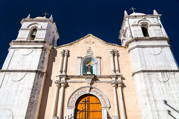 San Pedro de Alcantara Church in Cabanaconde, Peru — Stockfoto