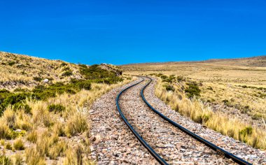 Peru And Dağları 'nda yüksek irtifada demiryolu