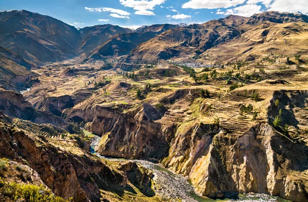 Der Fluss Colca mit seiner Schlucht in Peru — Stockfoto