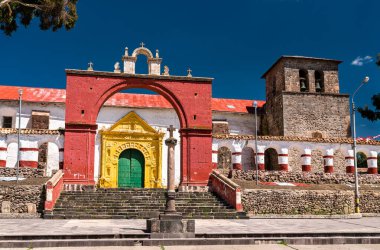 Cathedral of Chucuito in Peru clipart