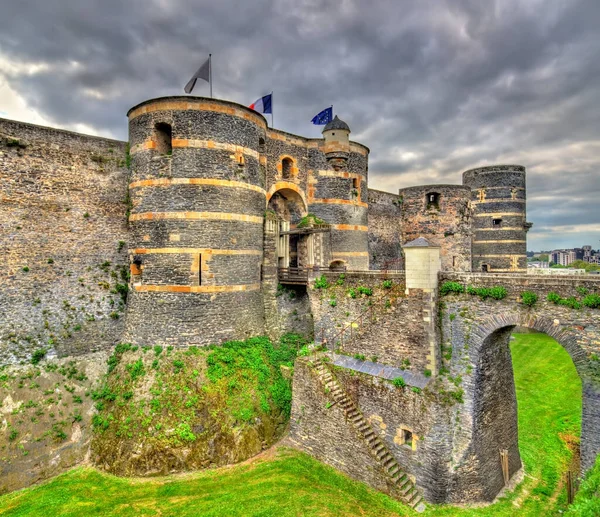 Angers Castle in the Loire Valley, France — Stock Photo, Image