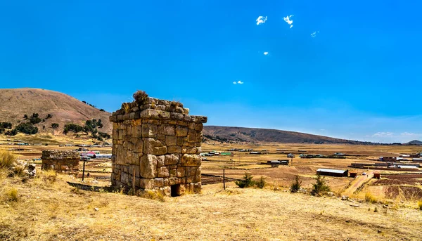 Chullpas de Molloco, torres funerarias en Perú — Foto de Stock