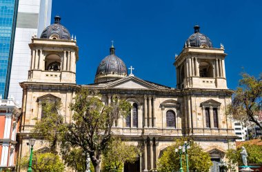 La Paz Cathedral in Bolivia clipart
