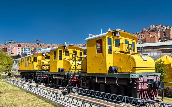 Locomotives anciennes en La Paz, la Bolivie — Photo