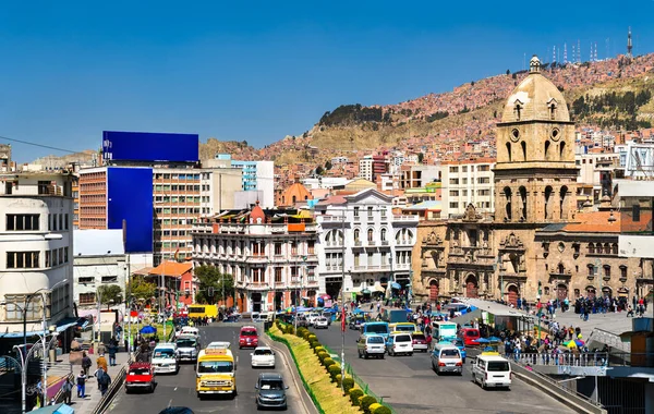 볼리비아 라파스에 있는 산 프란시스코 광장 — 스톡 사진