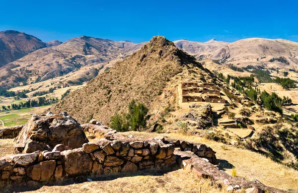 Machu Pitumarca starożytne miasto Inków w Peru — Zdjęcie stockowe