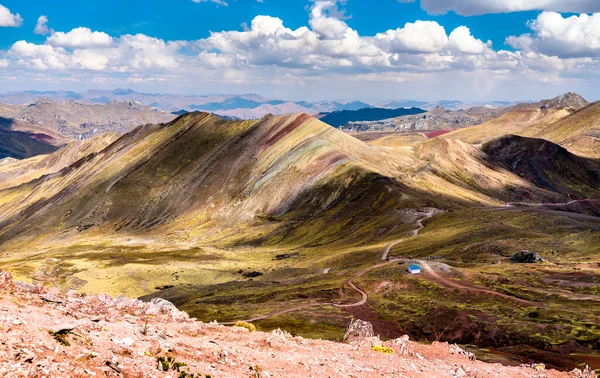 Palccoyo Szivárvány-hegység Peruban — Stock Fotó