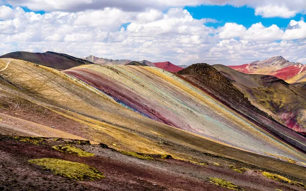 秘鲁的Palccoyo彩虹山脉 图库图片