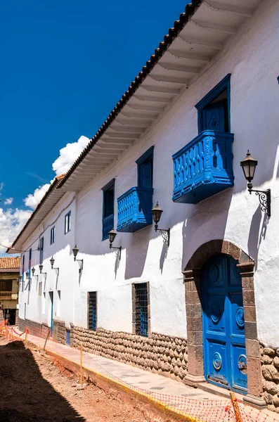 Arquitectura tradicional del Cusco en Perú — Foto de Stock