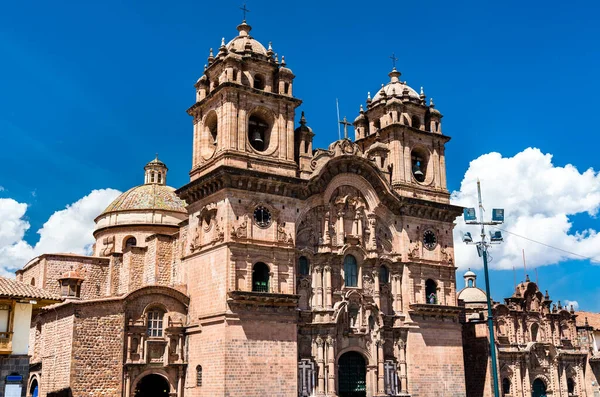 在库斯科，秘鲁社会的耶稣大教堂 — 图库照片