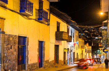 Peru 'daki Cusco' nun geleneksel mimarisi