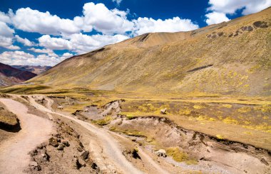 Peru 'daki Vinicunca Gökkuşağı Dağı' na tırman