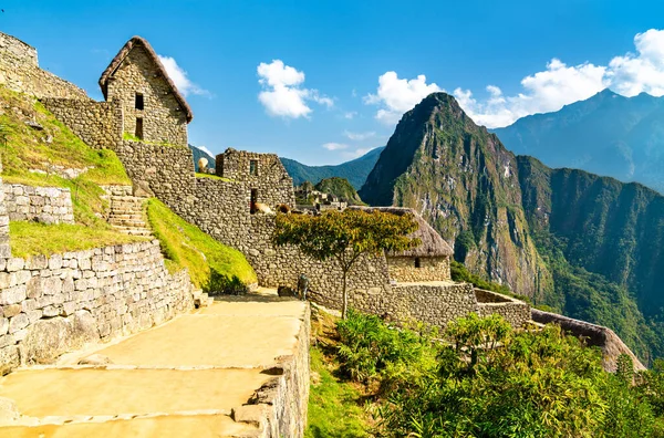 Machu Picchu Inca ruïnes in Peru, Zuid-Amerika — Stockfoto