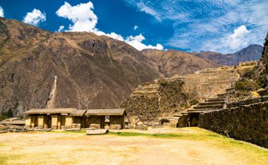 Peru 'daki Ollantaytambo' daki İnka harabeleri