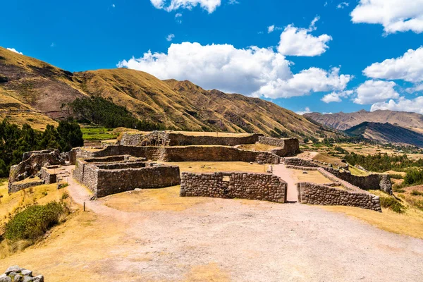 Pevnost Puka Pukara v Cuscu, Peru — Stock fotografie