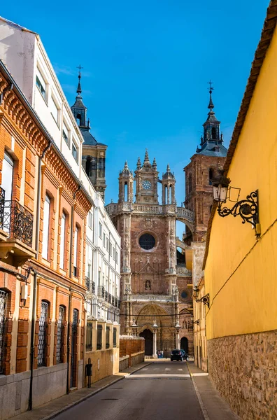 De kathedraal van Astorga in Spanje — Stockfoto