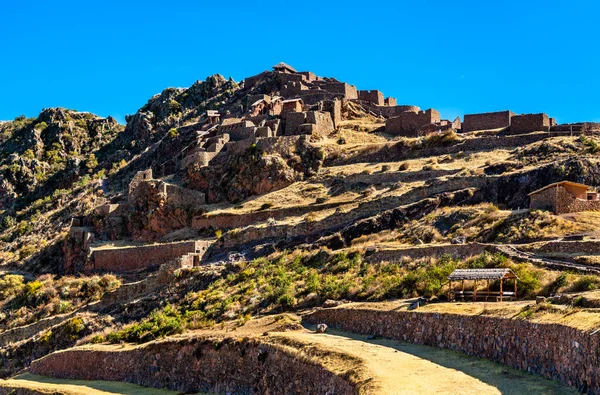 Руины инков в Пизаке в Перу — стоковое фото