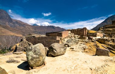 Peru 'daki Ollantaytambo' da İnka harabeleri