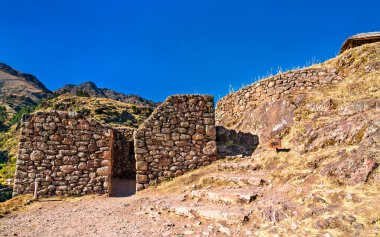 Peru 'daki Kutsal İnkalar Vadisi' nde Pisac arkeolojik kompleksi