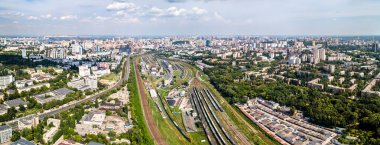 Ukrayna Kiev-Pasazhyrskyi istasyonunda tren depo