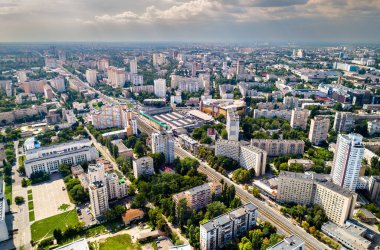 Kiev 'deki Ukrayna Teknik Üniversitesi' nin hava görüntüsü