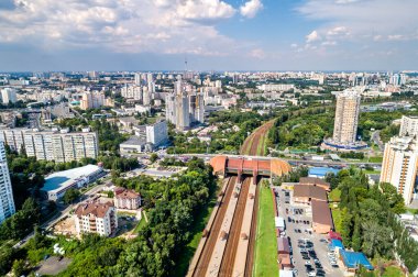 Görünüm Karavaevi Dachi İstasyonu Kiev, Ukrayna