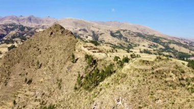 Peru 'daki Machu Pitumarca antik İnka kasabası