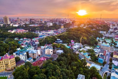 Ukrayna 'daki Eski Kyiv' in hava görüntüsü