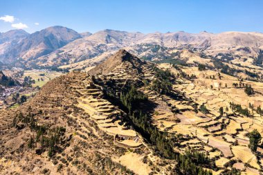 Peru 'daki Machu Pitumarca antik İnka kasabası