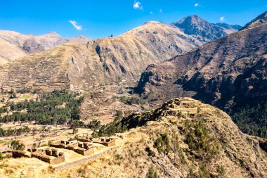 Peru 'daki Machu Pitumarca antik İnka kasabası