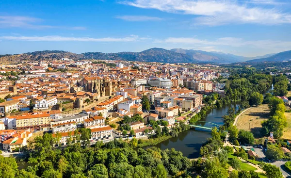 İspanya 'da Plasencia' nın hava manzarası