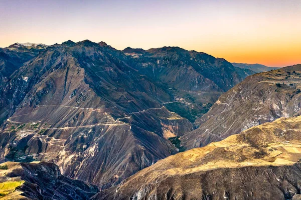 Krajina kaňonu Colca v Peru — Stock fotografie