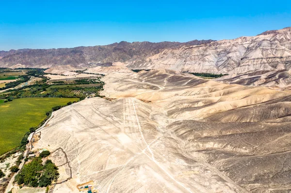 Geoglifos y líneas de Palpa en Perú — Foto de Stock