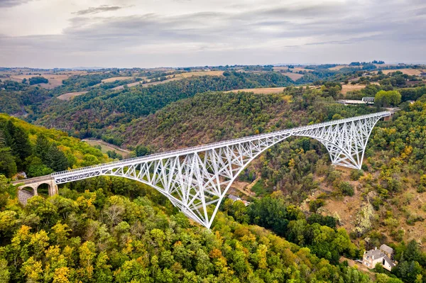 Wiadukt Viaur, most kolejowy w Aveyron, Francja — Zdjęcie stockowe