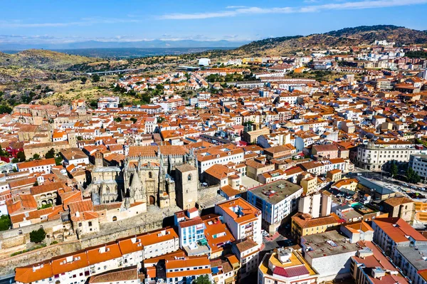 Aerial panorama of Plasencia in Spain — Stock Photo, Image