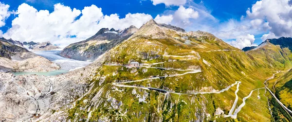 Der Rhonegletscher am Furkapass in der Schweiz — Stockfoto