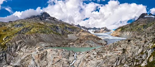The Rhone Glacier at Furka Pass in Switzerland — Stockfoto