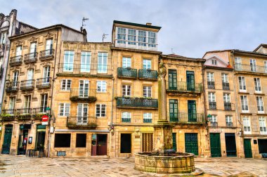 İspanya 'da Santiago de Compostela' nın geleneksel mimarisi
