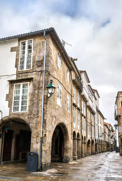 Traditional architecture of Santiago de Compostela in Spain — Stock Photo, Image